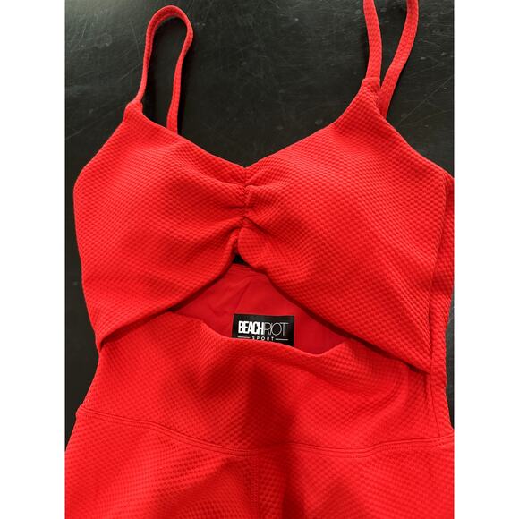 Beach Riot Aviva One Piece Red - Picture 2 of 4